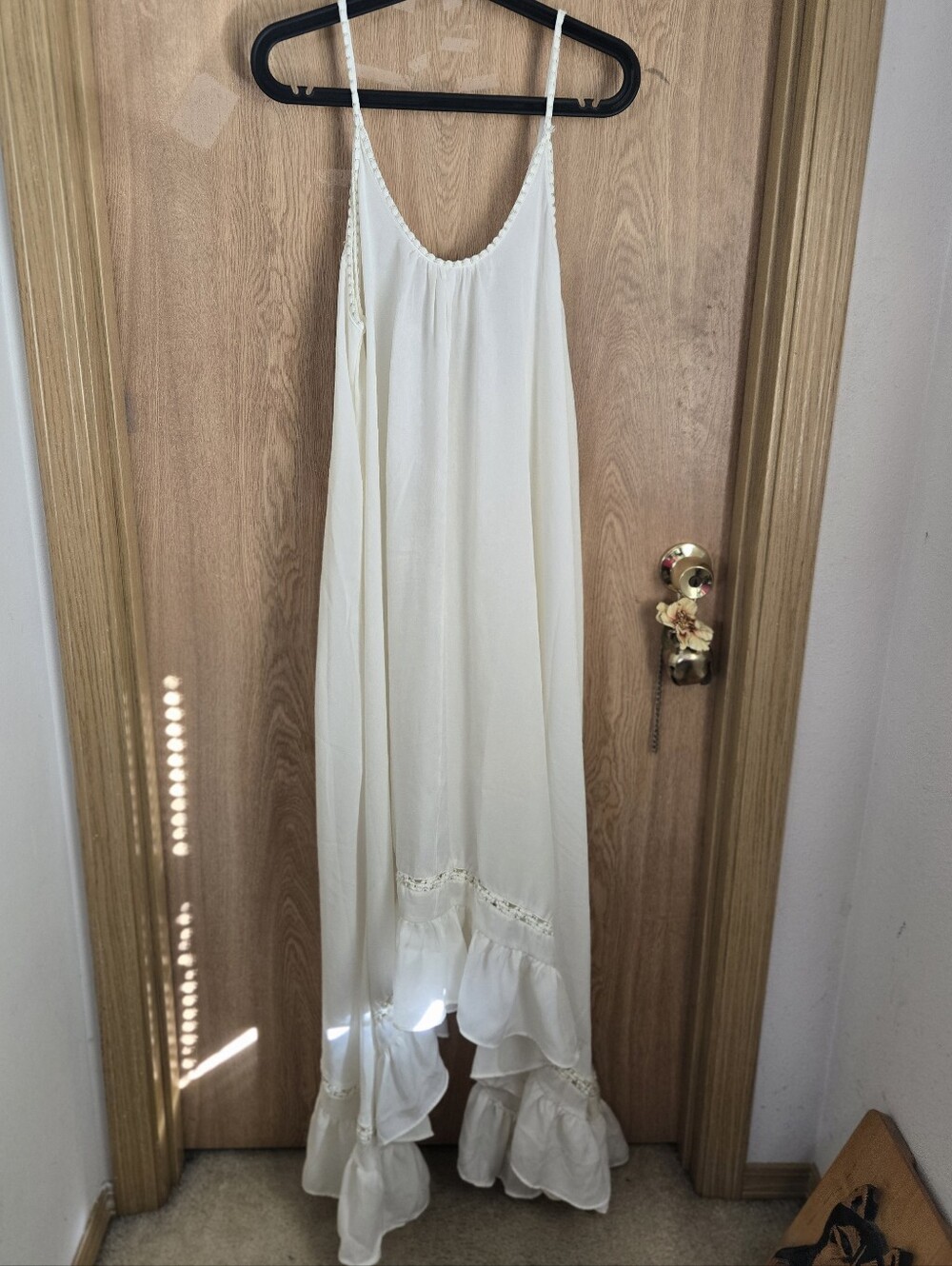 Intimately Free People Romantic Boho Prairie Slip Ethereal Lounge Goddess Dress
